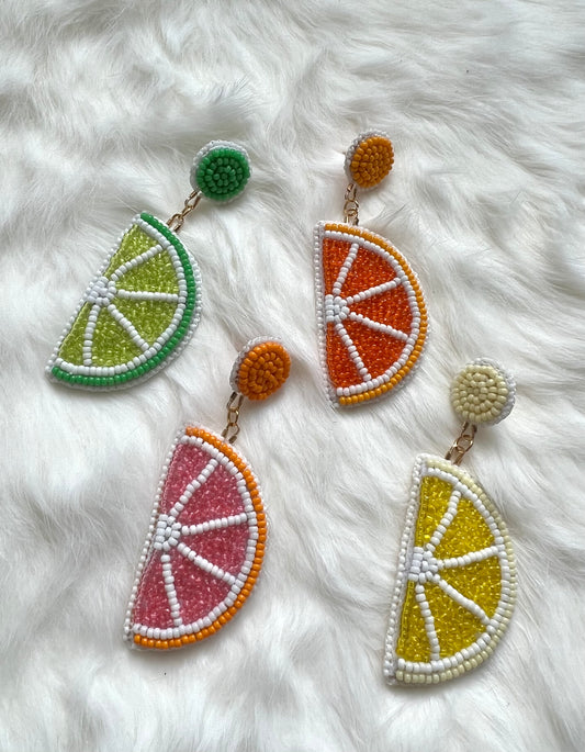 Citrus Wedge Earrings